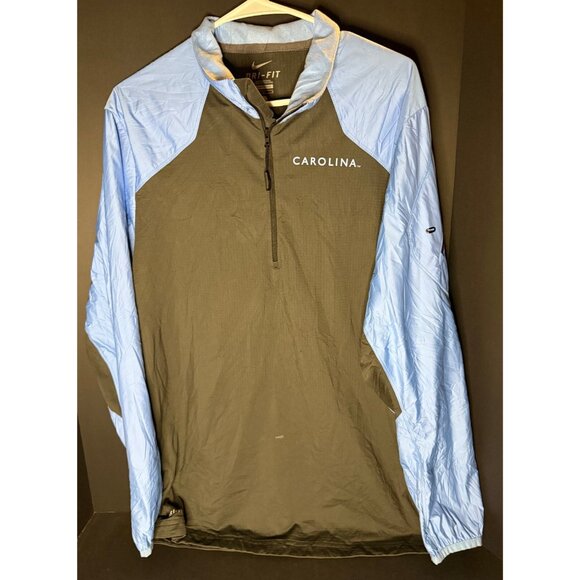 Nike x North Carolina Tar Jacket Mens L Blue Gray 1/4 Zip NCAA - Picture 2 of 8